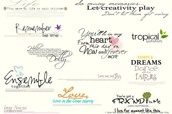 typography psd love